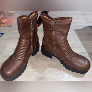 Double H Brown Leather Boots